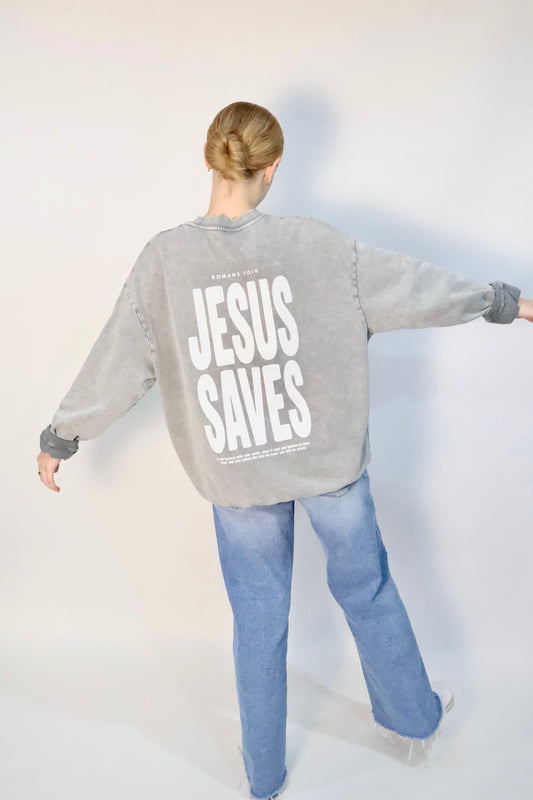 Jesus Saves Crewneck